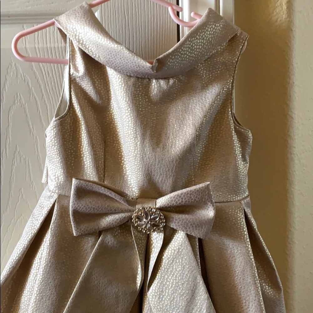 Girls shimmering dress